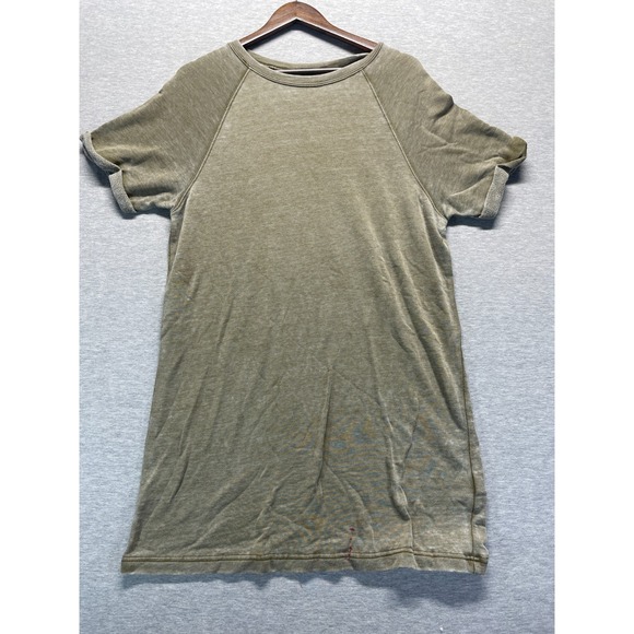 Forever 21 Dresses & Skirts - Forever 21 T Shirt Dress Womens L Olive Green French Terry Lined Raglan Sleeves
